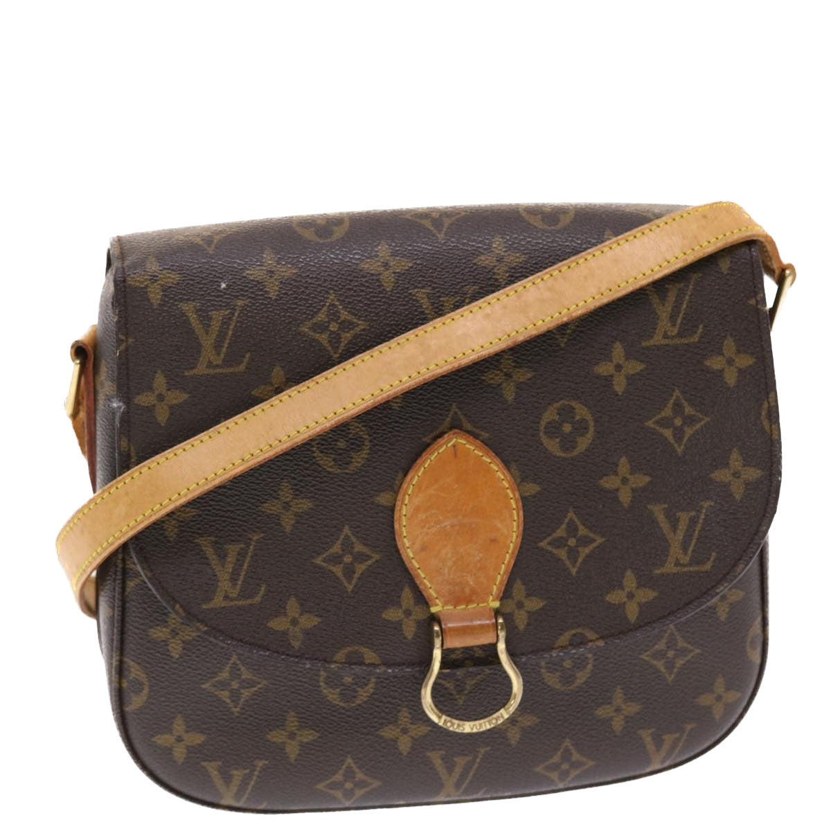 LOUIS VUITTON Monogram Saint Cloud GM Shoulder Bag M51242 LV Auth 50029