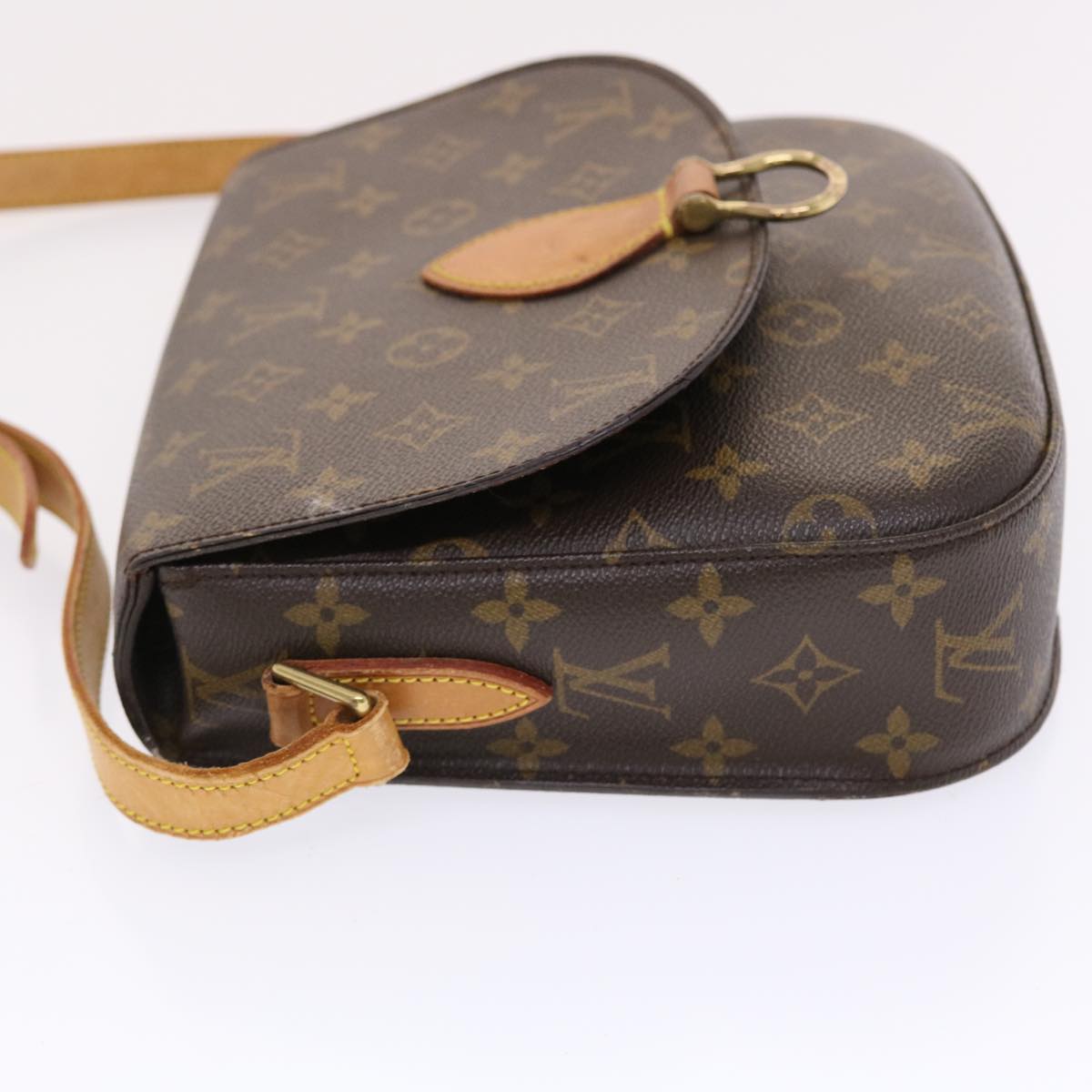 LOUIS VUITTON Monogram Saint Cloud GM Shoulder Bag M51242 LV Auth 50029