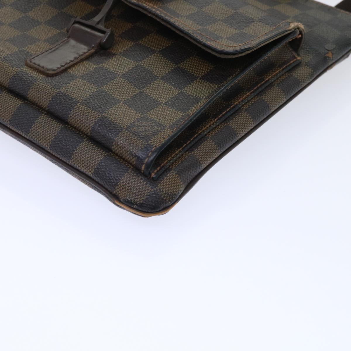 LOUIS VUITTON Damier Ebene Pochette Merwiel Shoulder Bag N51127 LV Auth 50041