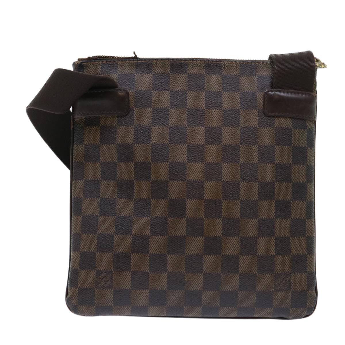 LOUIS VUITTON Damier Ebene Pochette Merwiel Shoulder Bag N51127 LV Auth 50041