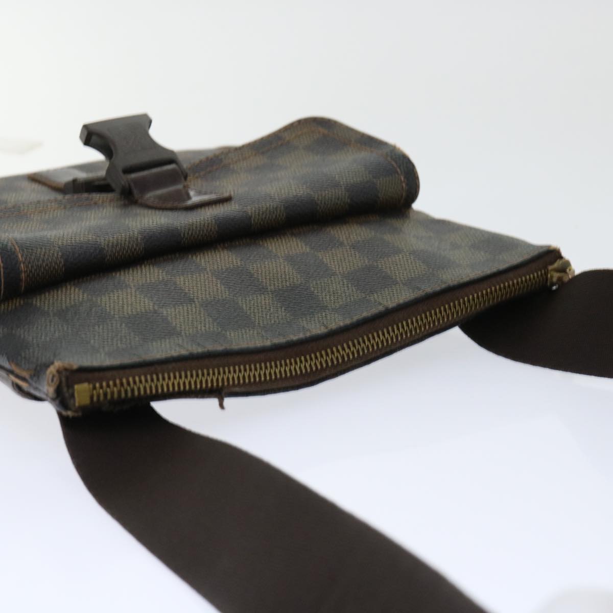 LOUIS VUITTON Damier Ebene Pochette Merwiel Shoulder Bag N51127 LV Auth 50041