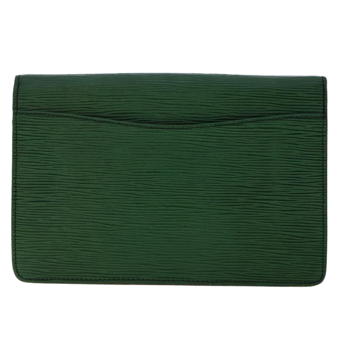 LOUIS VUITTON Epi Montaigne 23 Clutch Bag Green M52664 LV Auth 50056 - 0