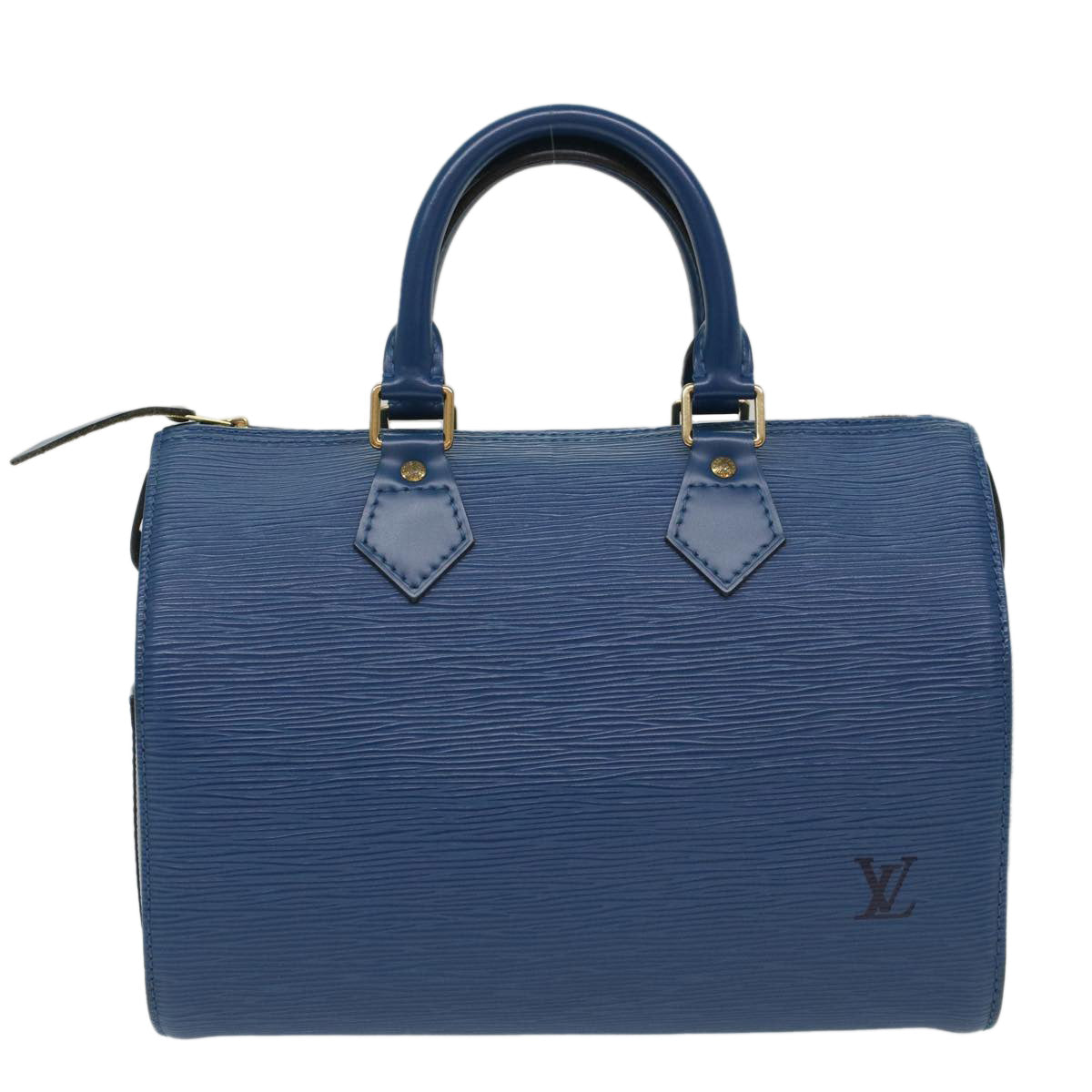 LOUIS VUITTON Epi Speedy 25 Hand Bag Toledo Blue M43015 LV Auth 50088 - 0