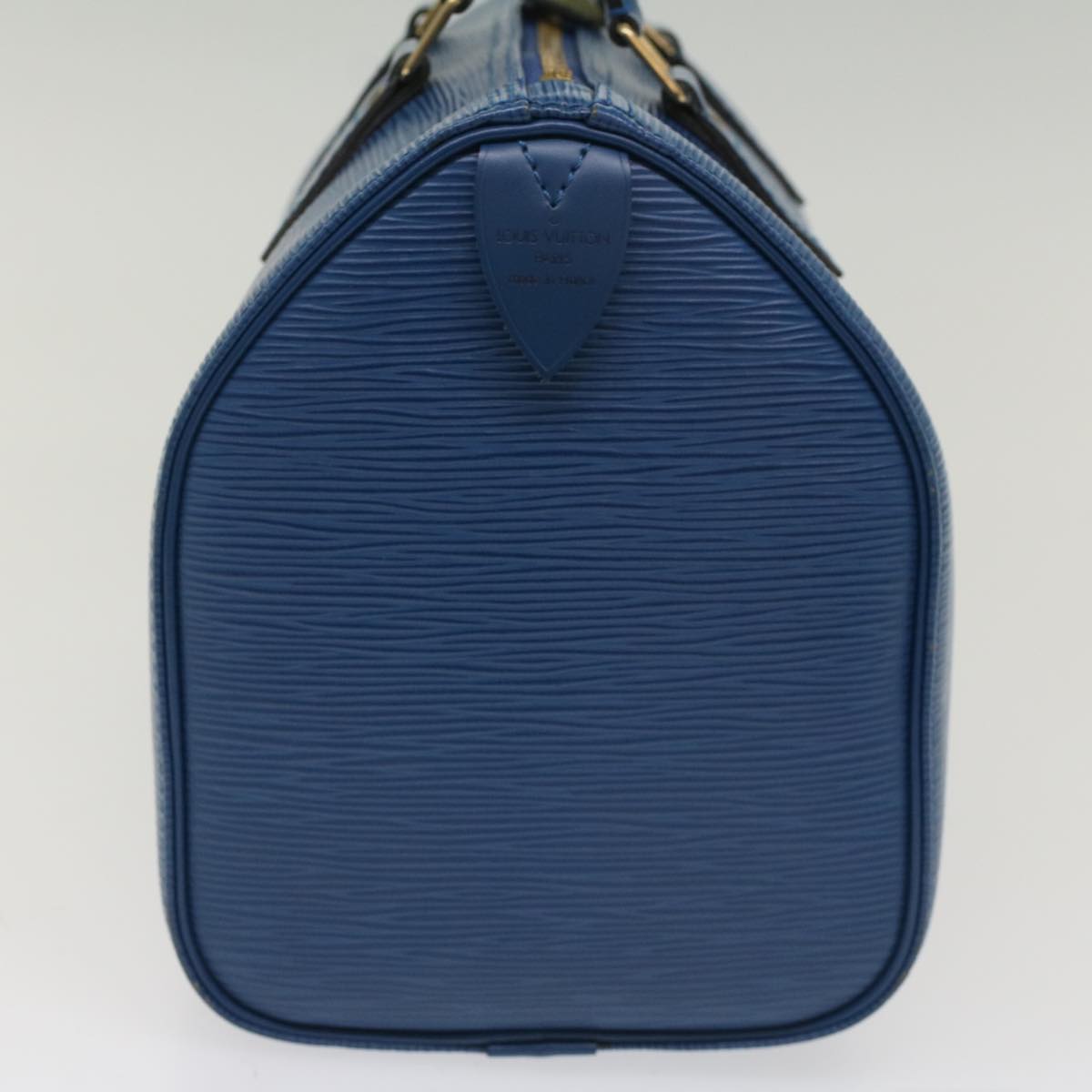 LOUIS VUITTON Epi Speedy 25 Hand Bag Toledo Blue M43015 LV Auth 50088