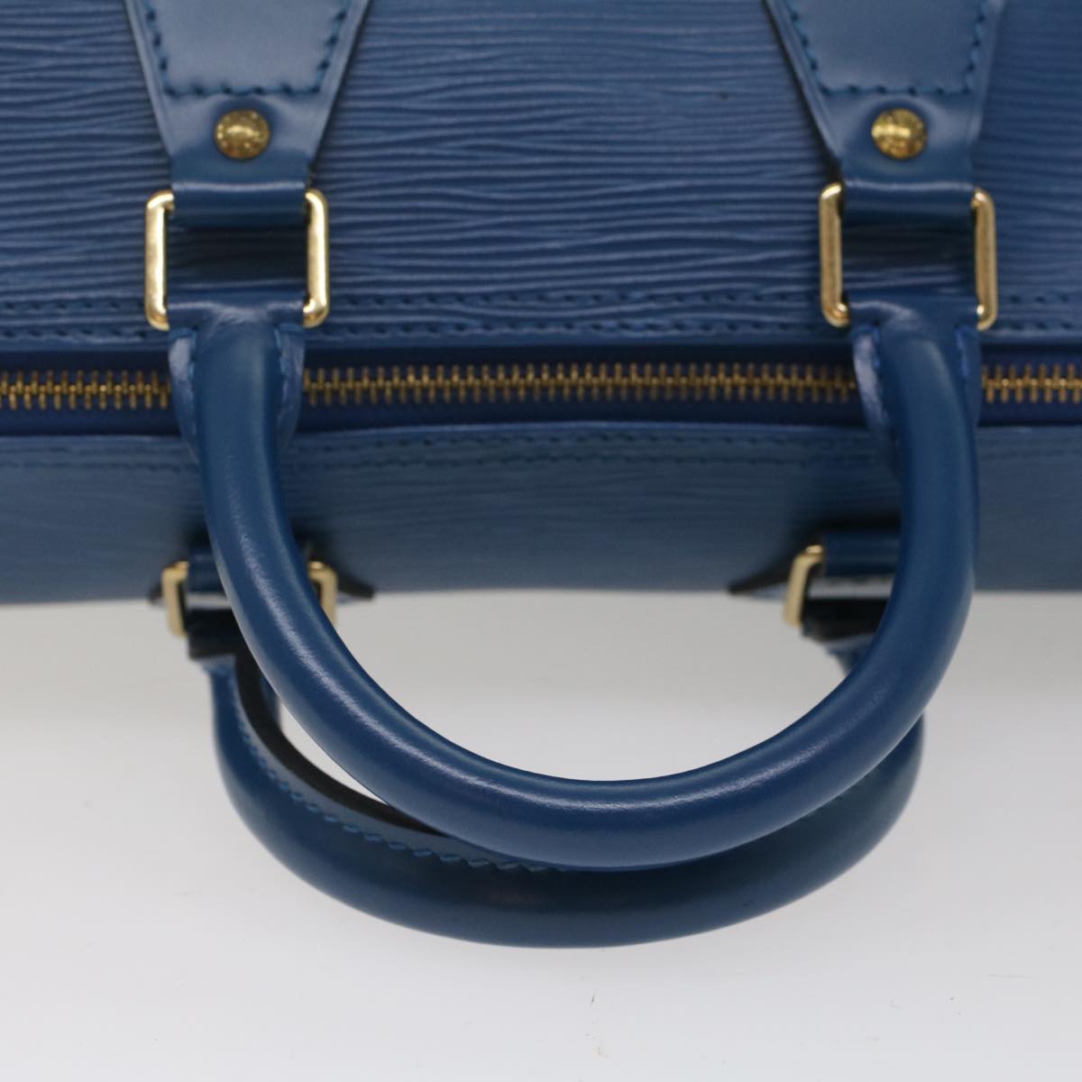 LOUIS VUITTON Epi Speedy 25 Hand Bag Toledo Blue M43015 LV Auth 50088