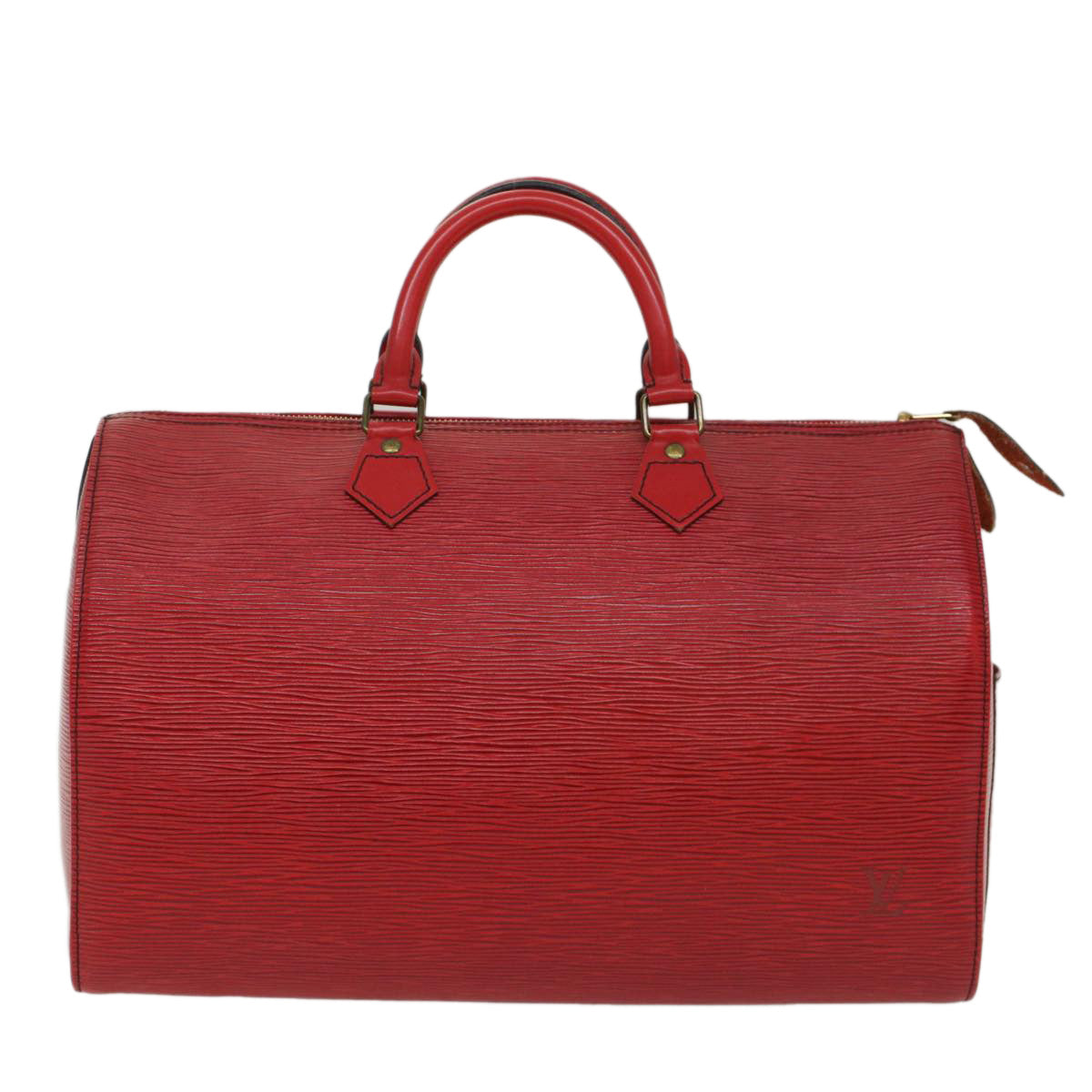 LOUIS VUITTON Epi Speedy 35 Hand Bag Castilian Red M42997 LV Auth 50091