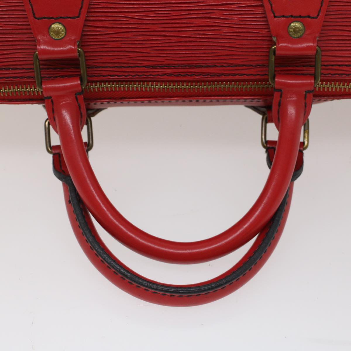 LOUIS VUITTON Epi Speedy 35 Hand Bag Castilian Red M42997 LV Auth 50091