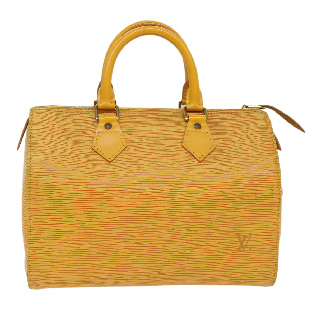 LOUIS VUITTON Epi Speedy 25 Hand Bag Tassili Yellow M43019 LV Auth 50100