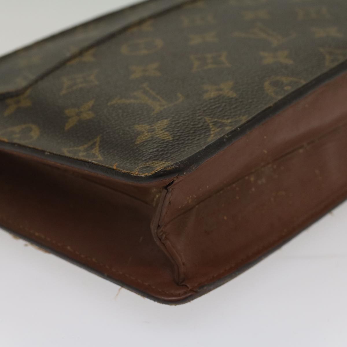 LOUIS VUITTON Monogram Pochette Homme Clutch Bag M51795 LV Auth 50111