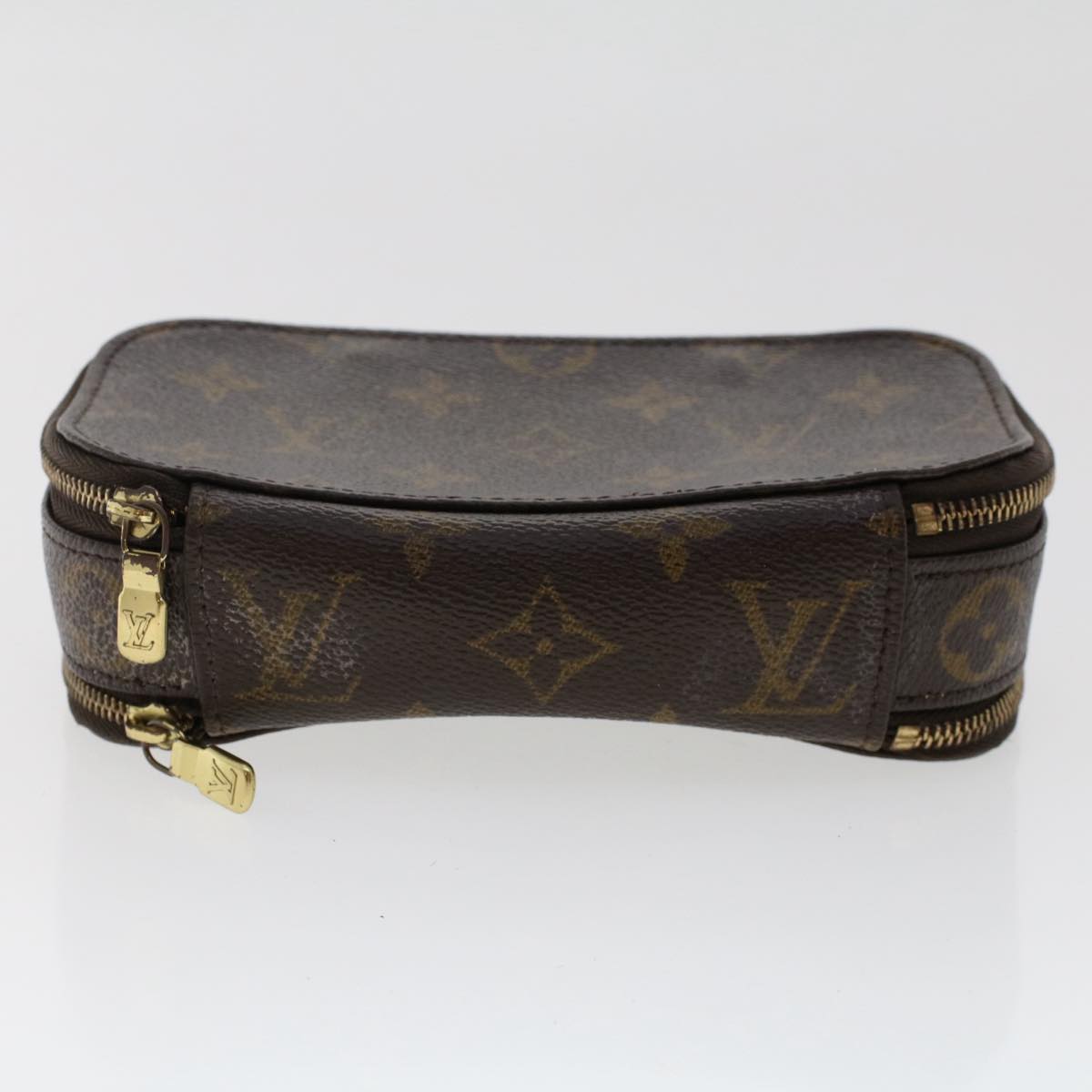 LOUIS VUITTON Monogram Trousse Brush PM Cosmetic Pouch M47510 LV Auth 50112