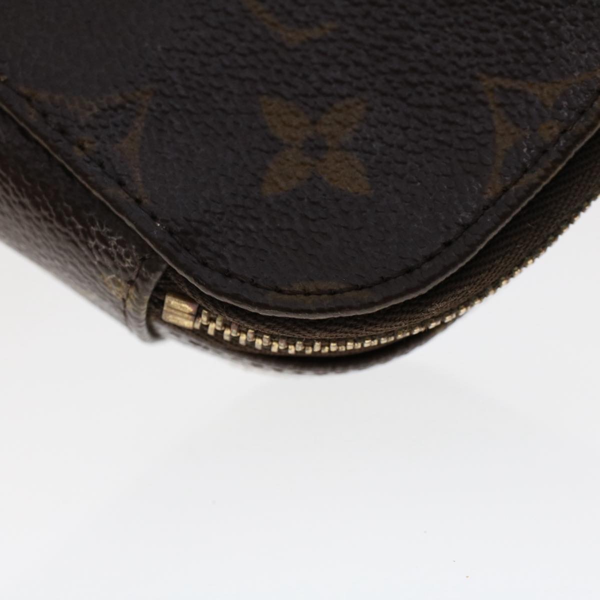 LOUIS VUITTON Monogram Trousse Brush PM Cosmetic Pouch M47510 LV Auth 50112