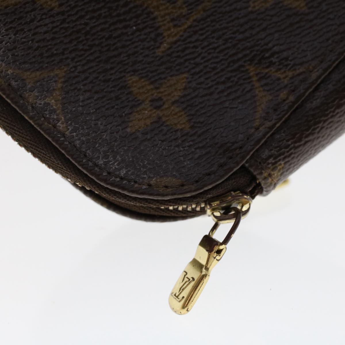 LOUIS VUITTON Monogram Trousse Brush PM Cosmetic Pouch M47510 LV Auth 50112