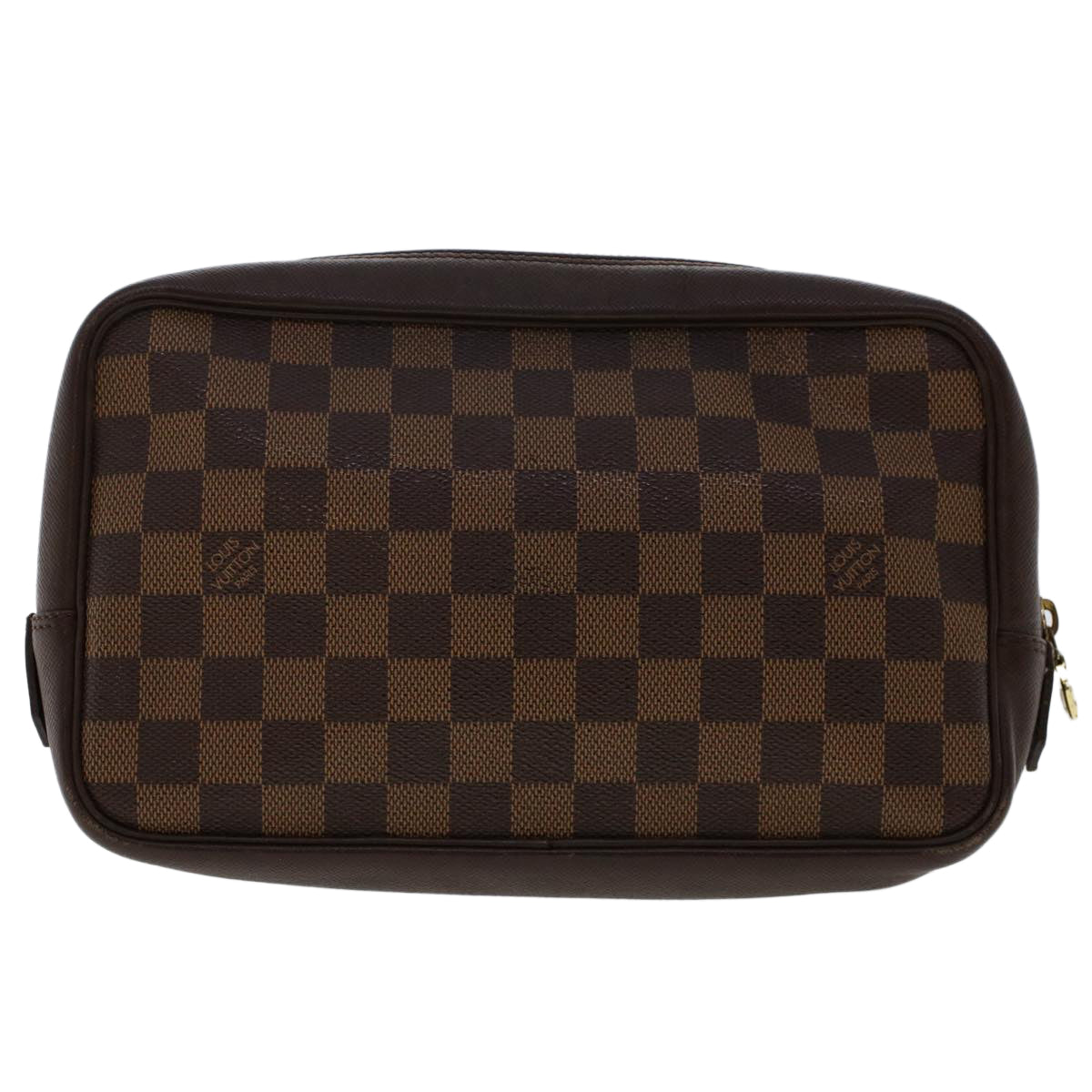 LOUIS VUITTON Damier Ebene Trousse Toilette Clutch Bag N47623 LV Auth 50118 - 0