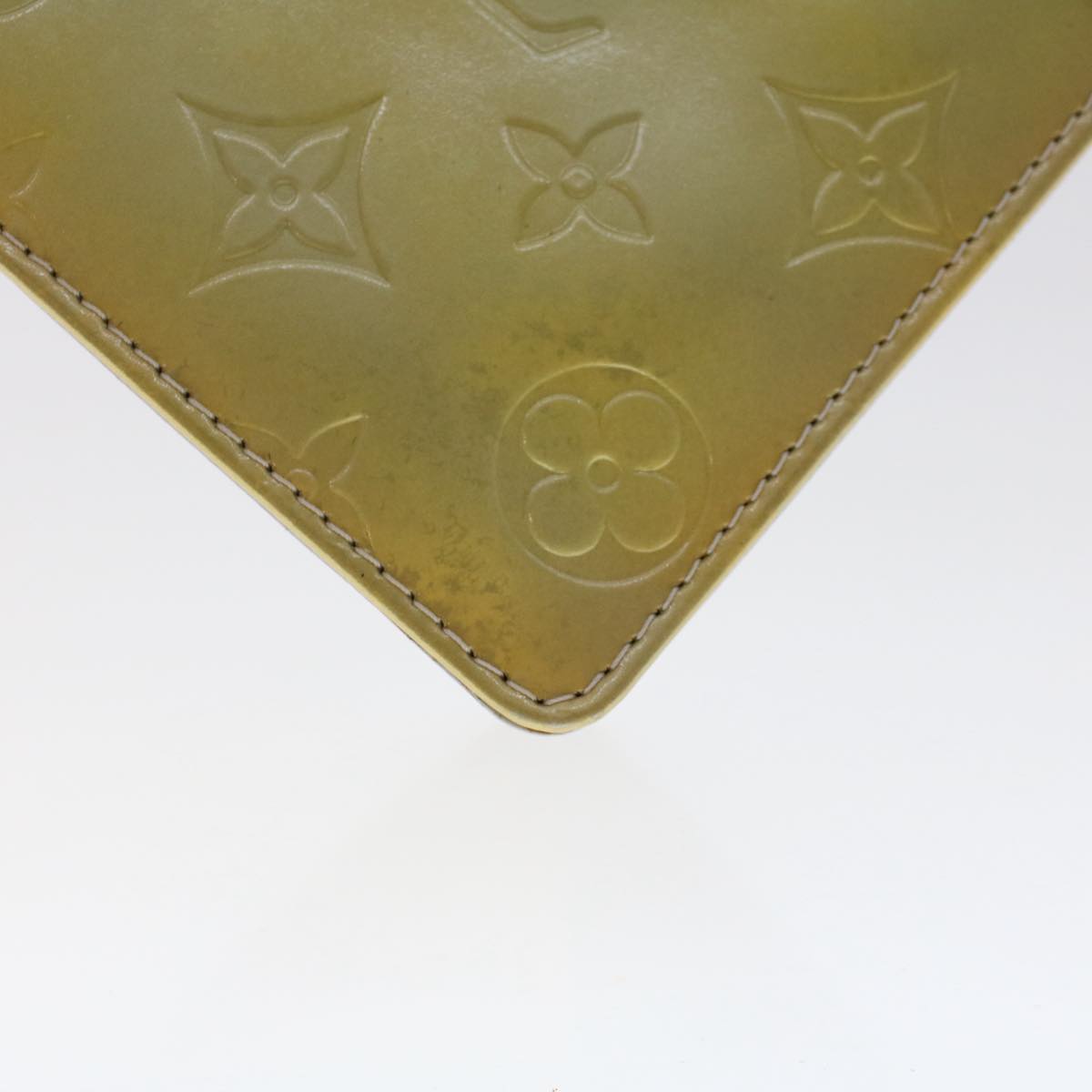LOUIS VUITTON Monogram Vernis Spring Street Hand Bag Gris M91029 LV Auth 50127