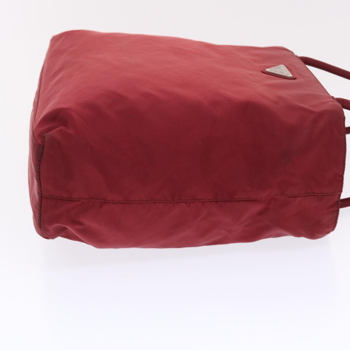 PRADA Tote Bag Nylon Red Auth 50149