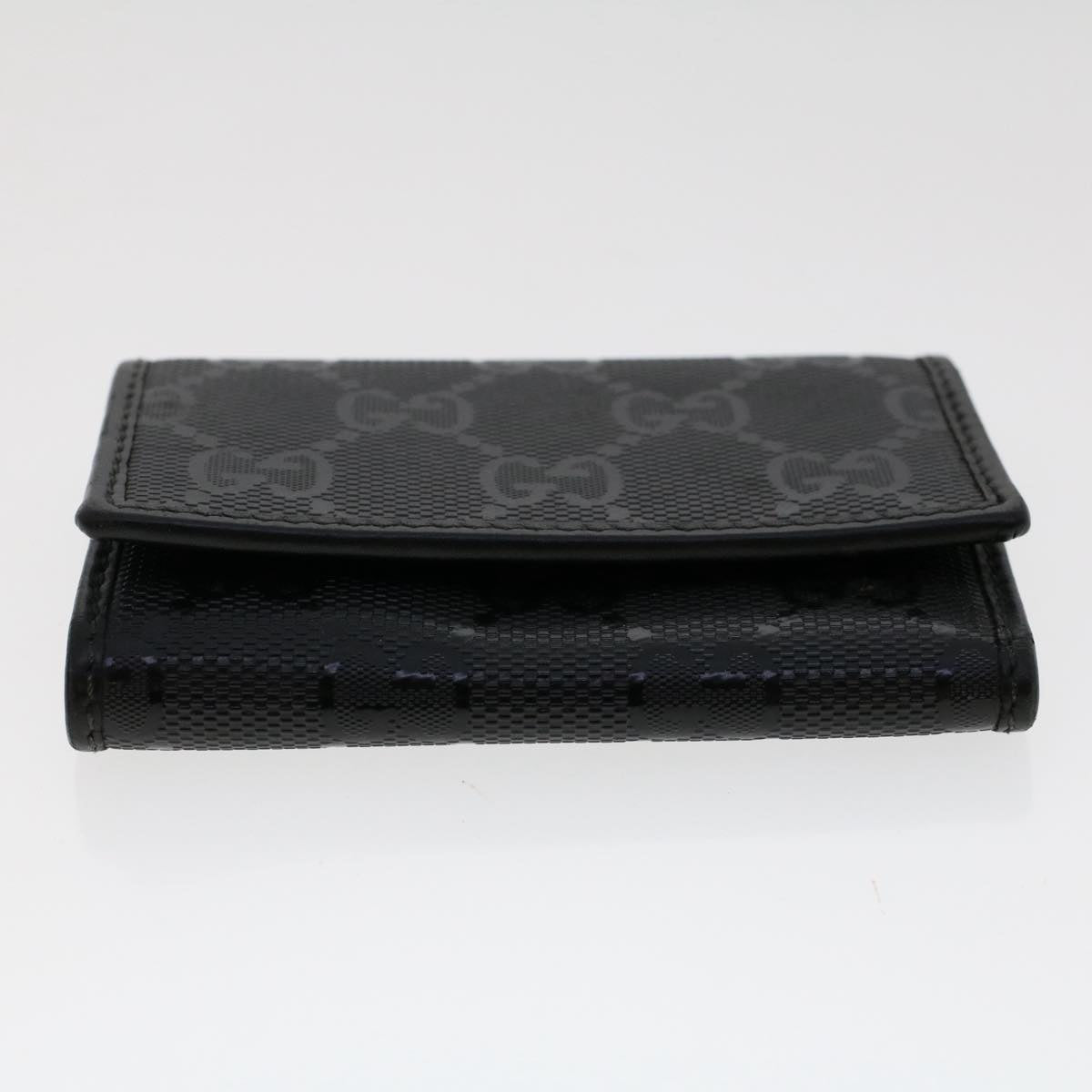 GUCCI GG Canvas Key Case Black 138093 Auth 50222