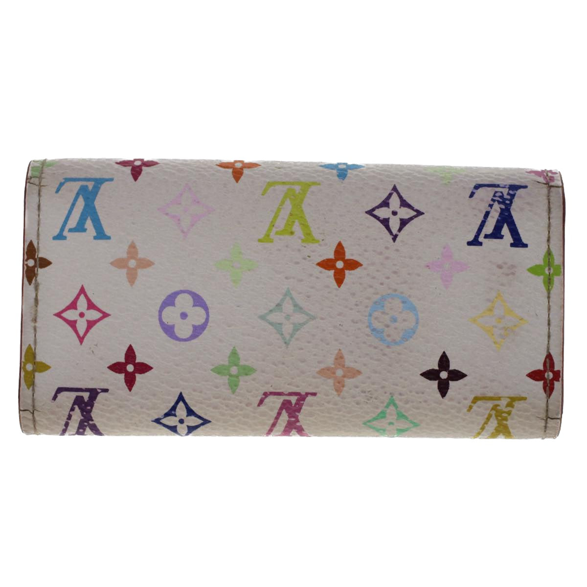 LOUIS VUITTON Monogram Multicolor Multi Cles 4 Key Case White M60043 Auth 50248 - 0