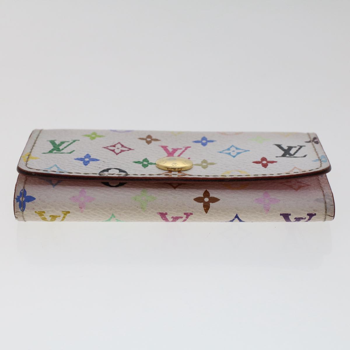 LOUIS VUITTON Monogram Multicolor Multi Cles 4 Key Case White M60043 Auth 50248