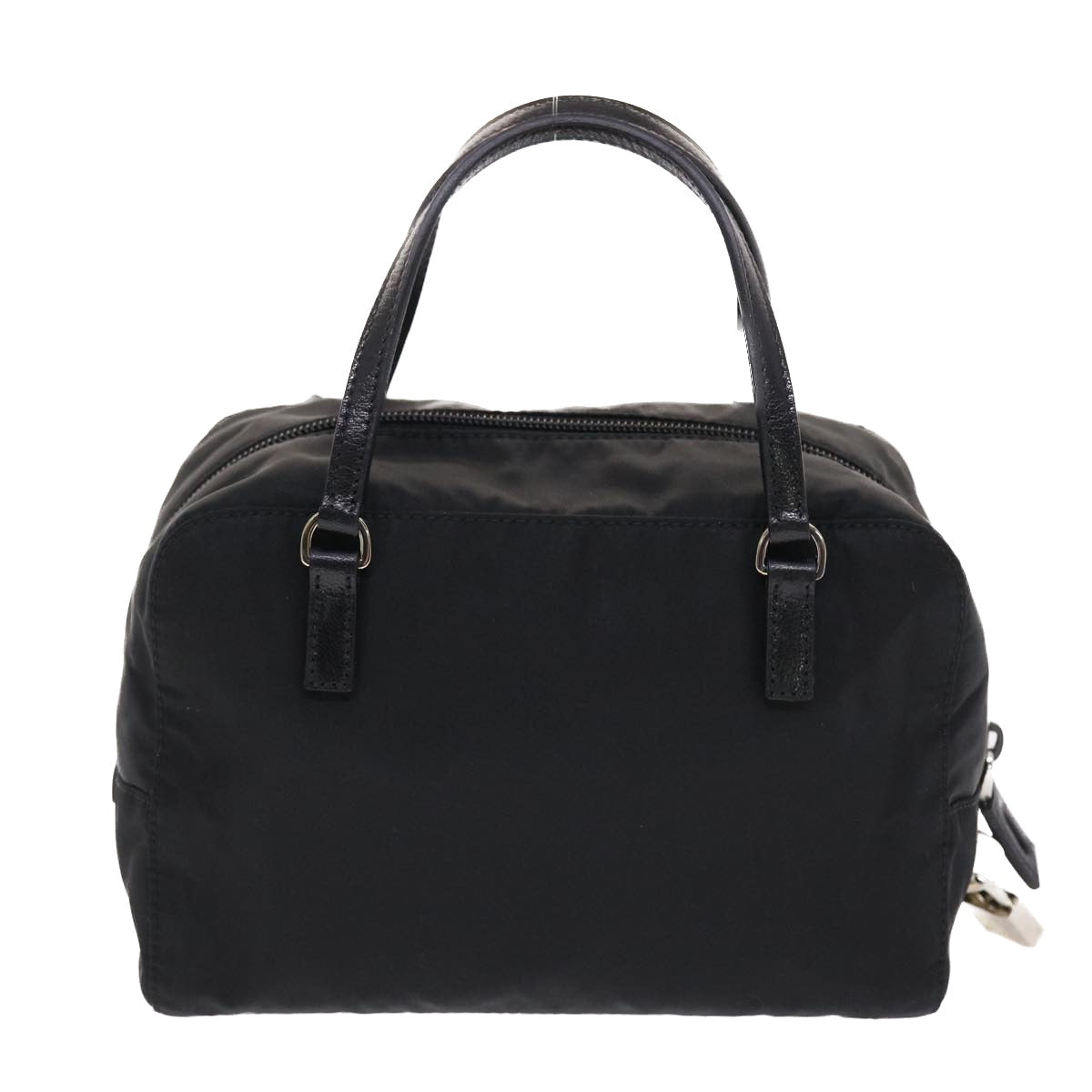 PRADA Hand Bag Nylon Black Auth 50260