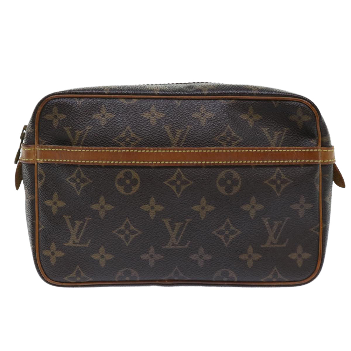 LOUIS VUITTON Monogram Compiegne 23 Clutch Bag M51847 LV Auth 50262