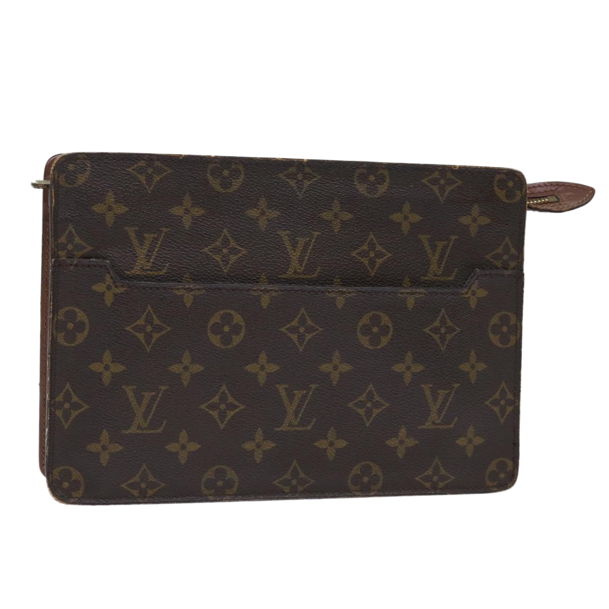 LOUIS VUITTON Monogram Pochette Homme Clutch Bag M51795 LV Auth 50263