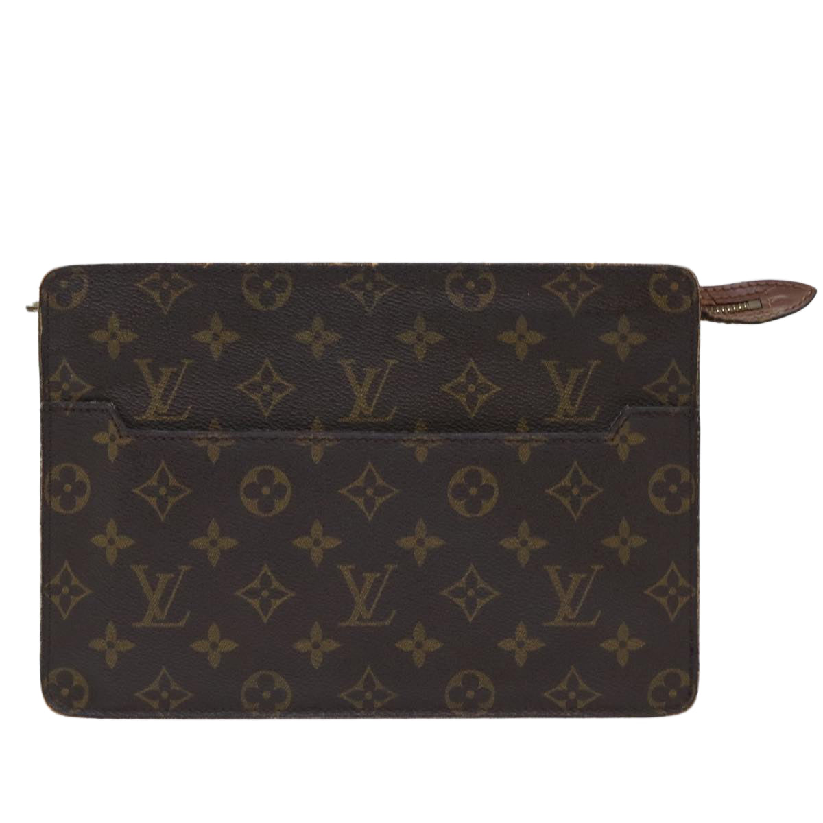 LOUIS VUITTON Monogram Pochette Homme Clutch Bag M51795 LV Auth 50263