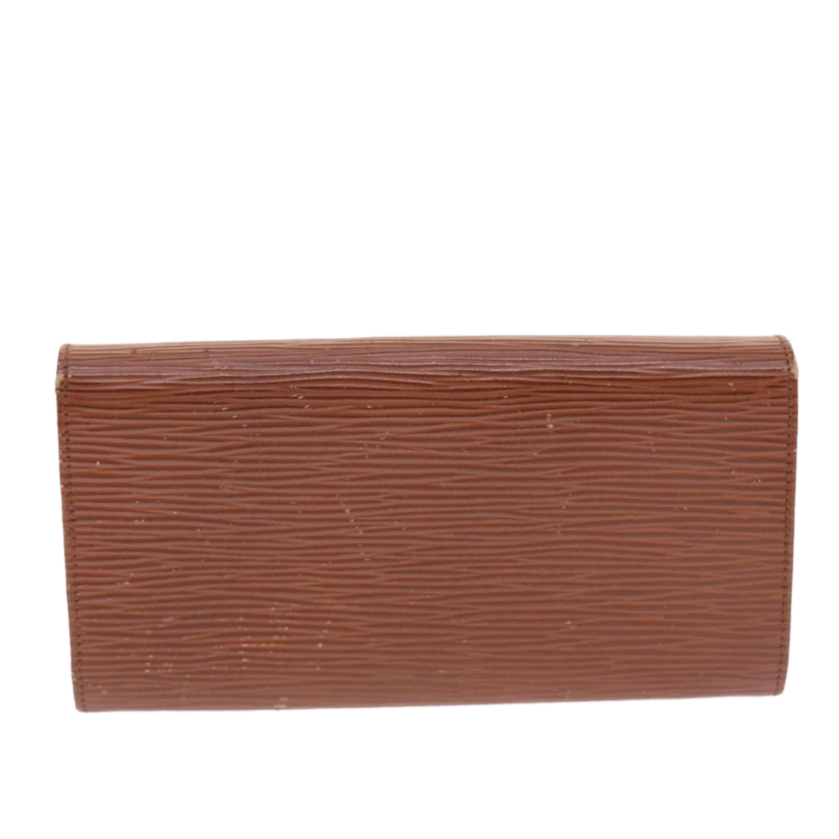 FENDI Long Wallet Leather Brown Auth 50286 - 0