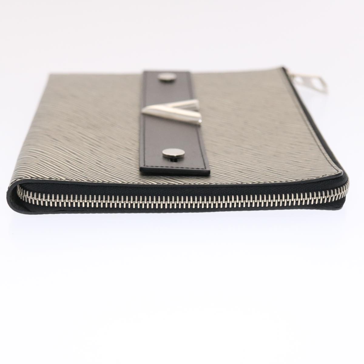 LOUIS VUITTON Epi Platine Pochette Platt Pouch Silver M62092 LV Auth 50321A