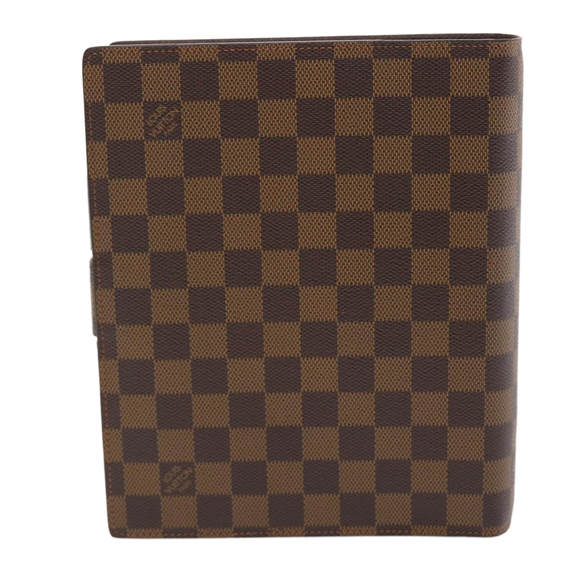 LOUIS VUITTON Damier Ebene Agenda GM Day Planner Cover R20107 LV Auth 50322A - 0