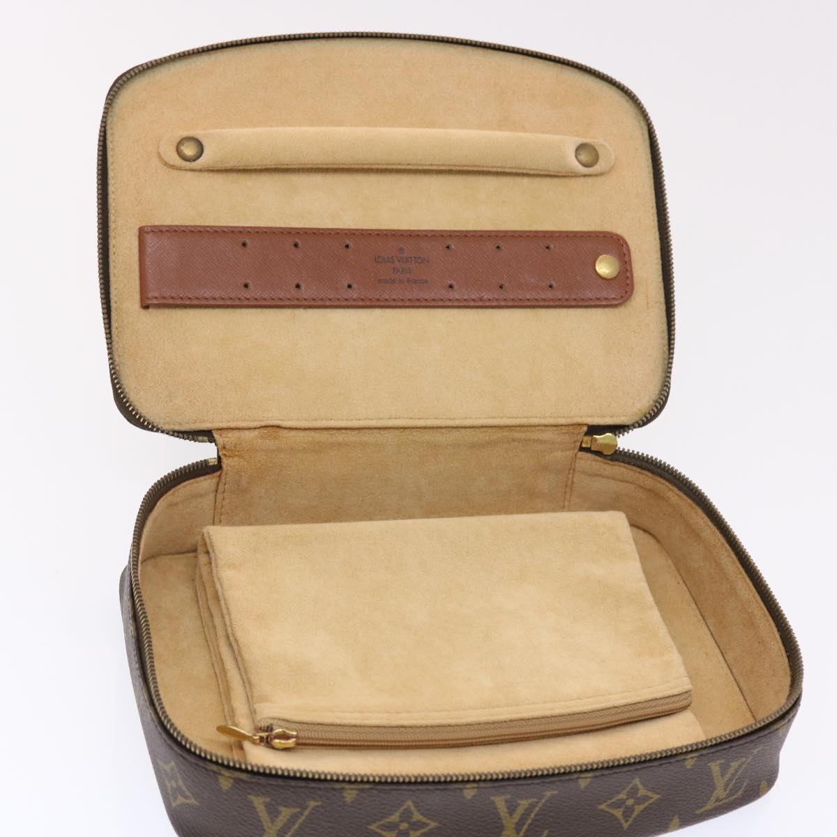 LOUIS VUITTON Monogram Monte Carlo Jewelry Accessory Box M47350 LV Auth 50324