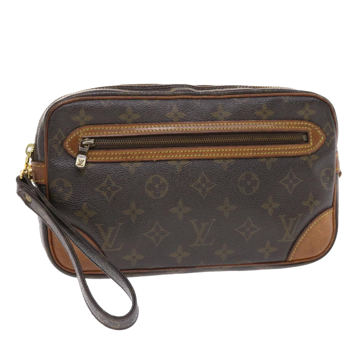 LOUIS VUITTON Monogram Marly Dragonne GM Clutch Bag M51825 LV Auth 50327