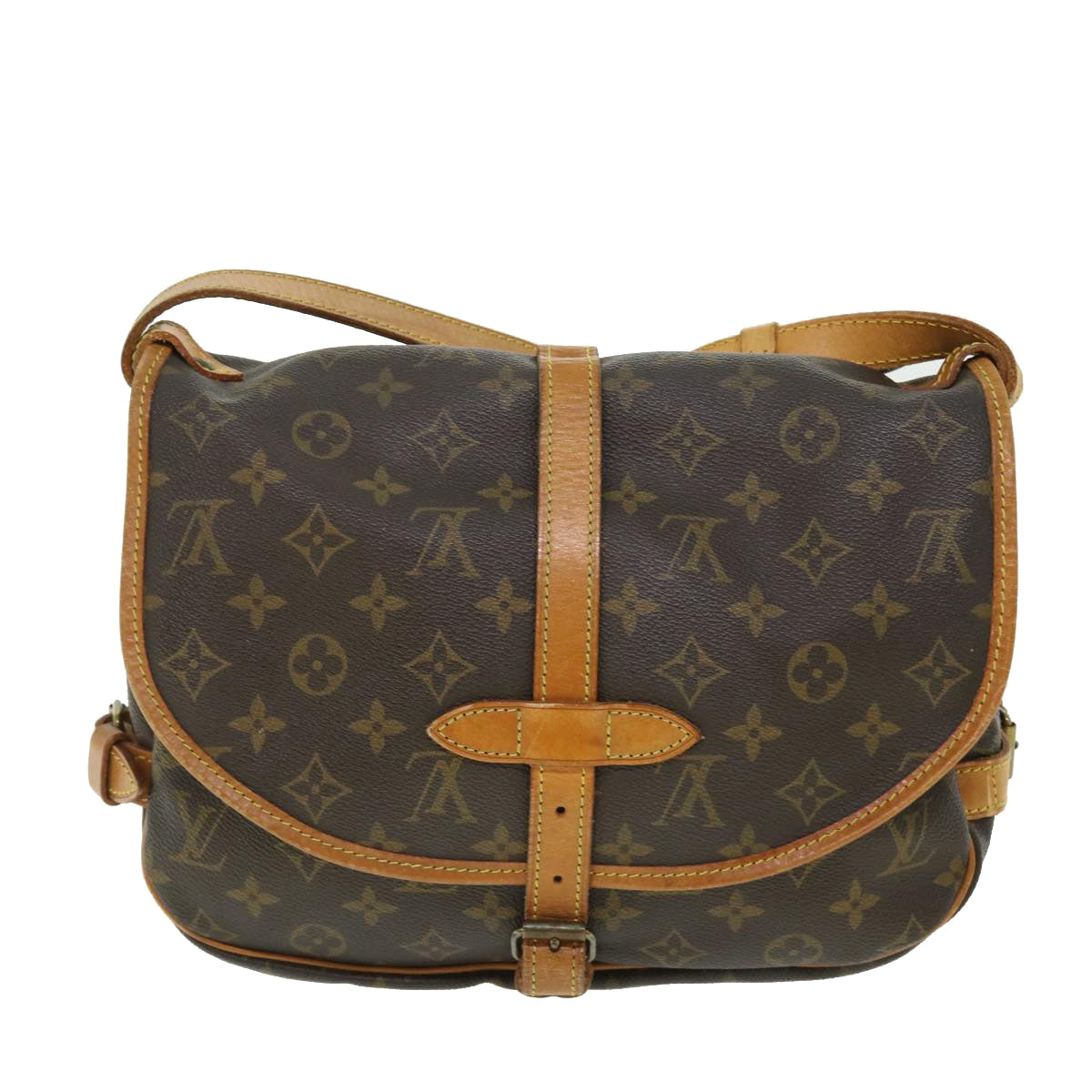 LOUIS VUITTON Monogram Saumur 30 Shoulder Bag M42256 LV Auth 50331 - 0