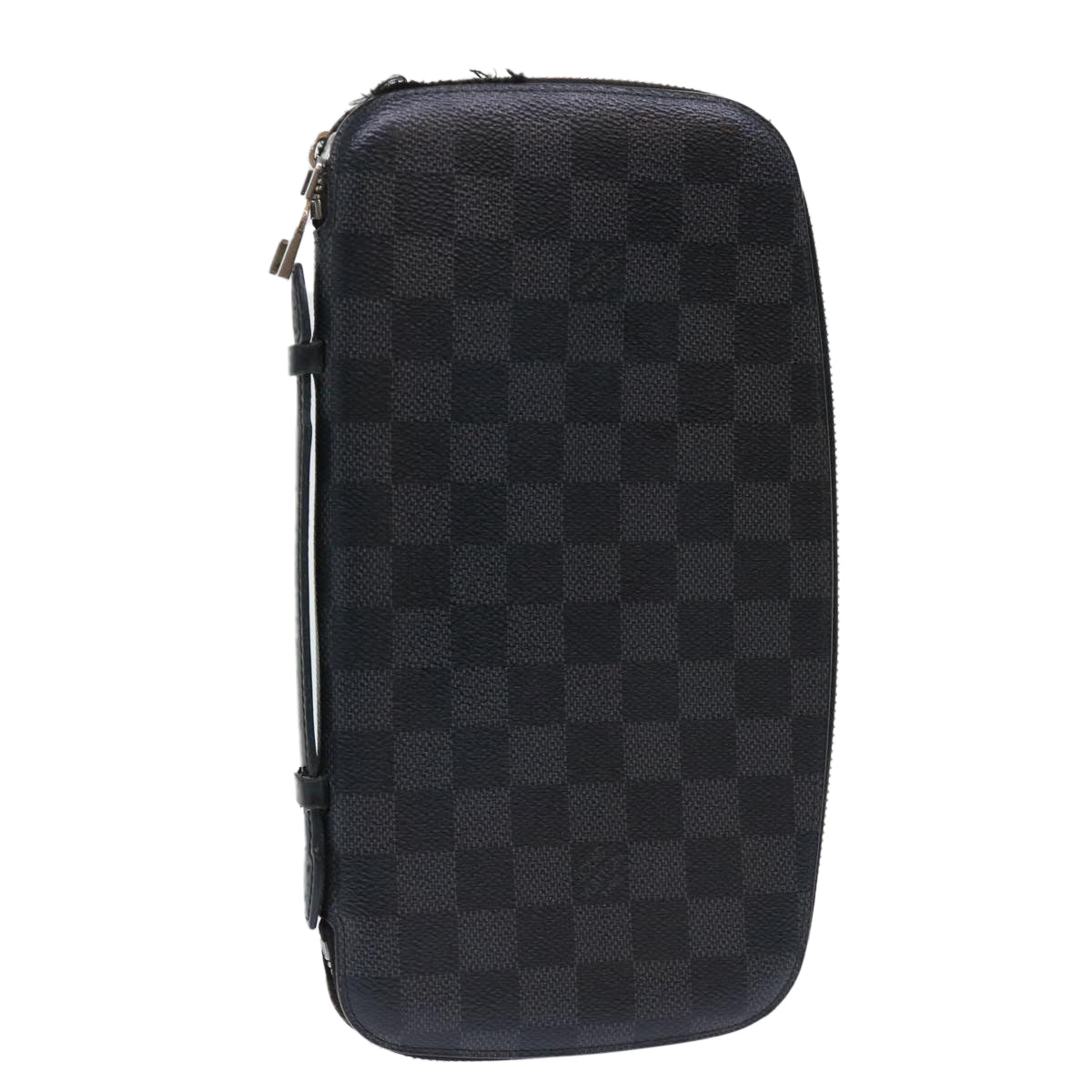 LOUIS VUITTON Damier Graphite Organizer Atoll Travel Case N48255 LV Auth 50337