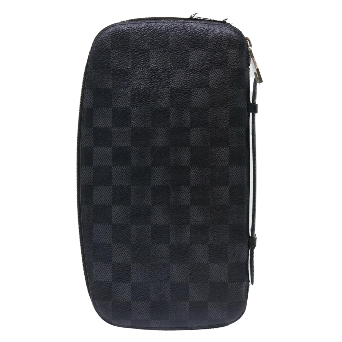 LOUIS VUITTON Damier Graphite Organizer Atoll Travel Case N48255 LV Auth 50337