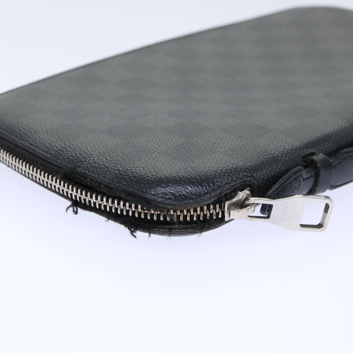 LOUIS VUITTON Damier Graphite Organizer Atoll Travel Case N48255 LV Auth 50337