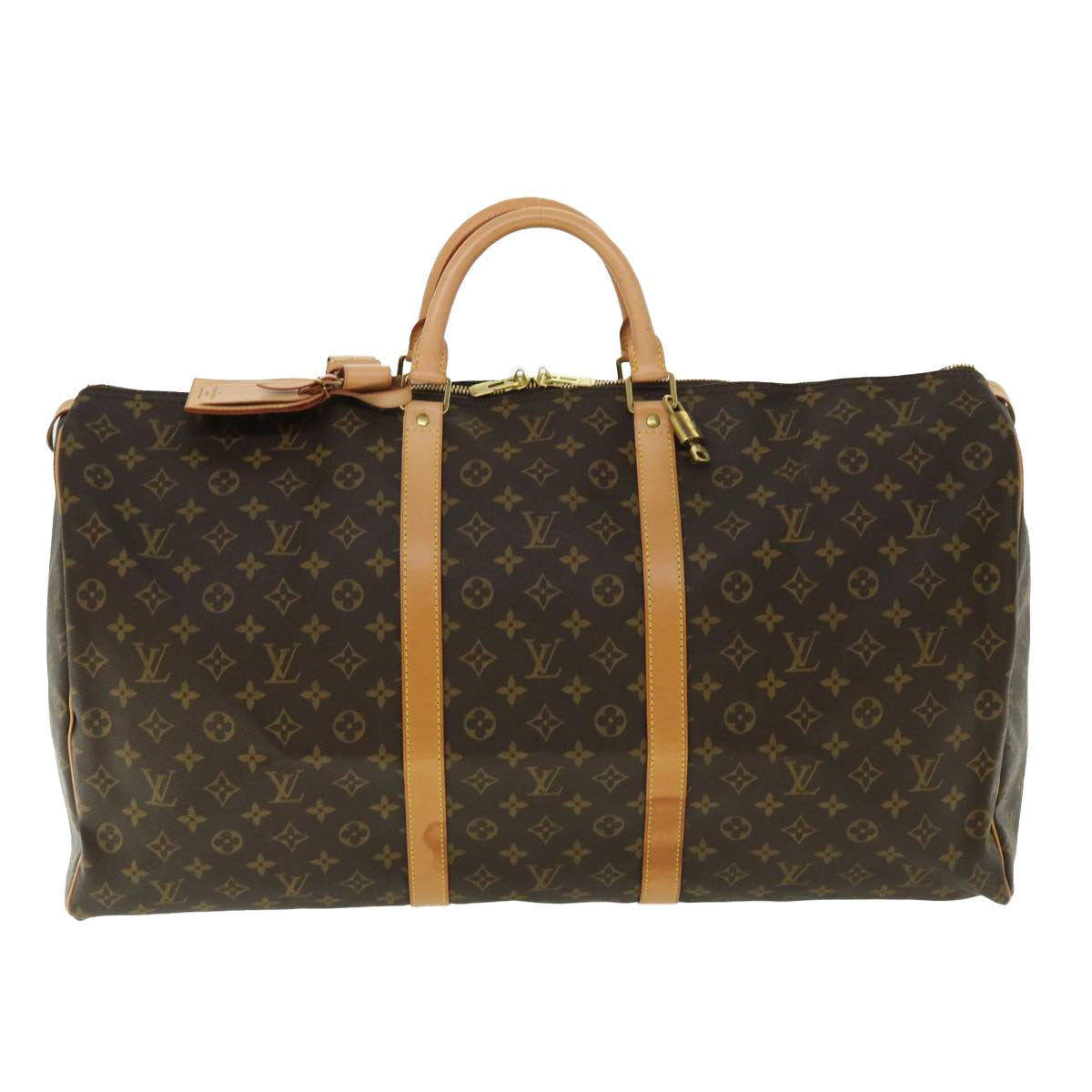 LOUIS VUITTON Monogram Keepall 60 Boston Bag M41422 LV Auth 50384