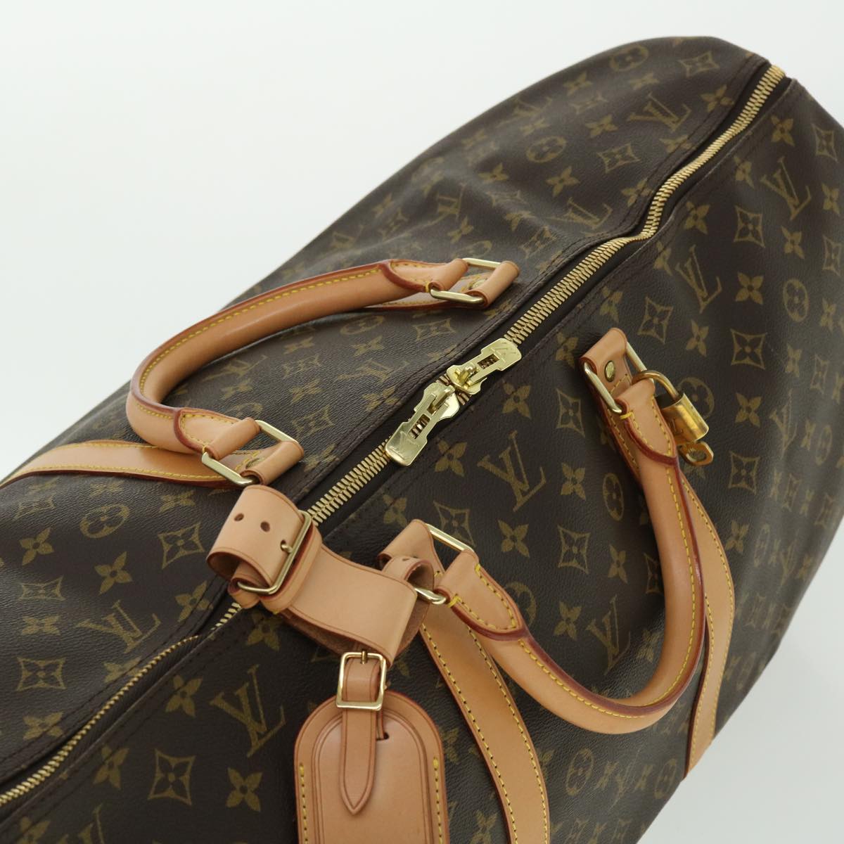 LOUIS VUITTON Monogram Keepall 60 Boston Bag M41422 LV Auth 50384