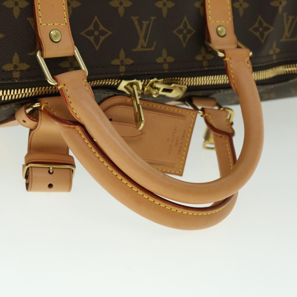 LOUIS VUITTON Monogram Keepall 60 Boston Bag M41422 LV Auth 50384