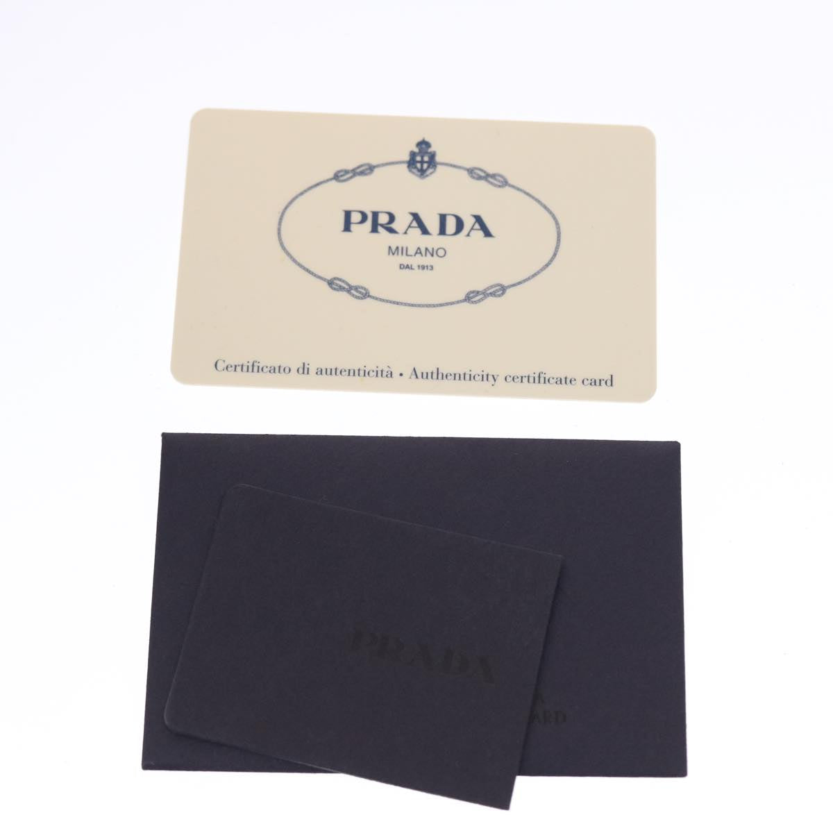 PRADA Shoulder Bag Nylon Leather Beige Auth 50393