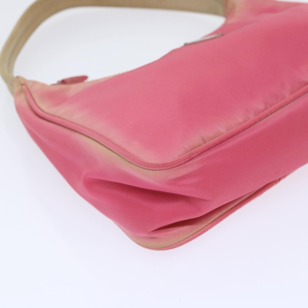 PRADA Accessory Pouch Nylon Pink Auth 50399