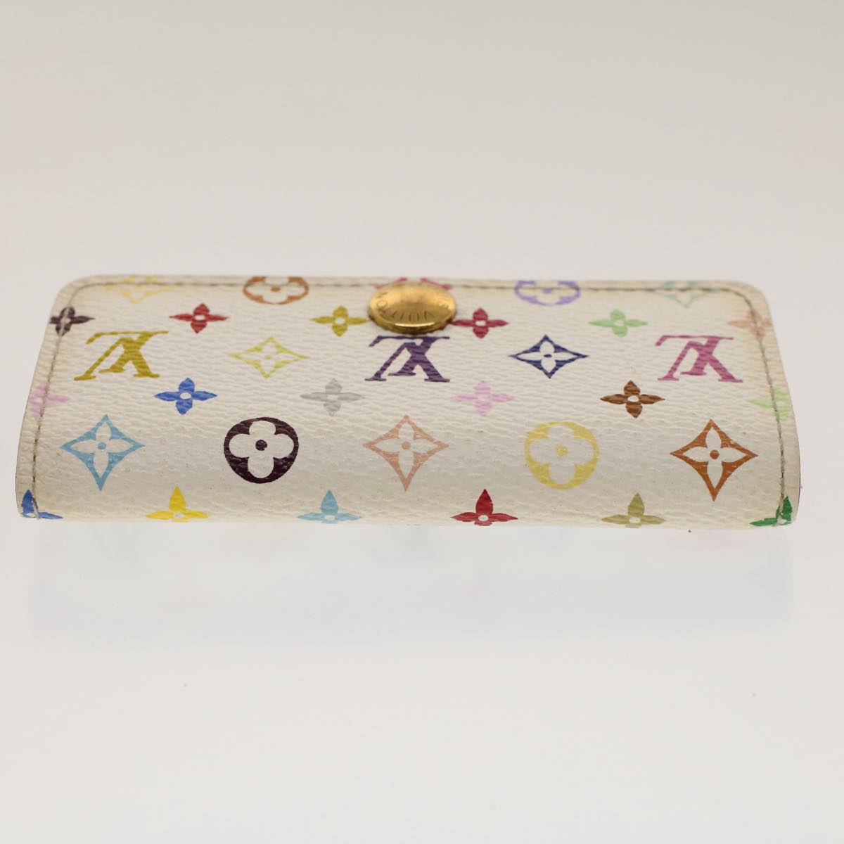 LOUIS VUITTON Monogram Multicolor Multi Cles 4 Key Case White M60043 Auth 50466