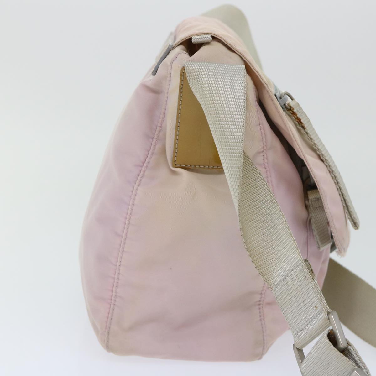 PRADA Shoulder Bag Nylon Pink Auth 50494