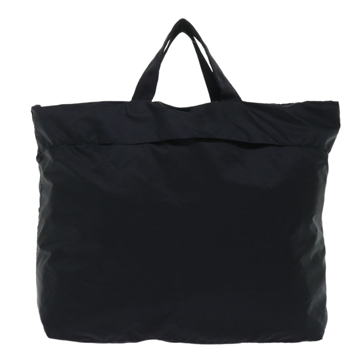 PRADA Hand Bag Nylon Black Auth 50502