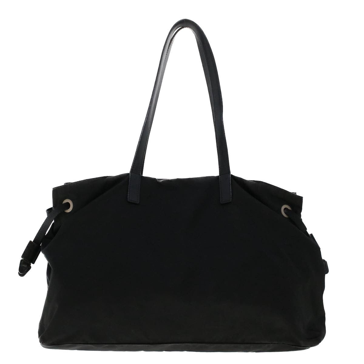 PRADA Tote Bag Nylon Black Auth 50553 - 0
