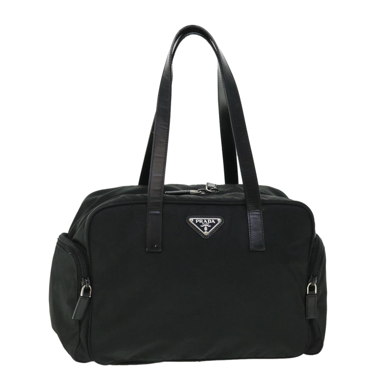 PRADA Shoulder Bag Nylon Black Auth 50561