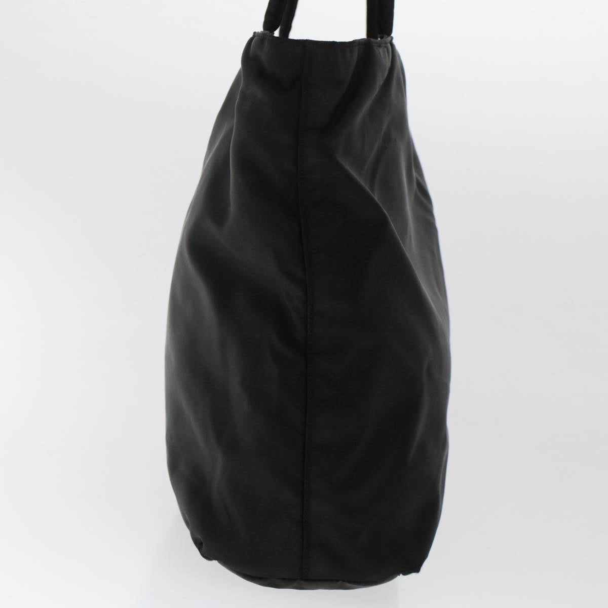 PRADA Tote Bag Nylon Black Auth 50580