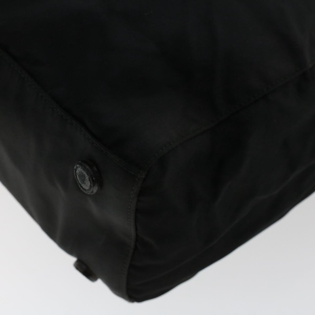 PRADA Tote Bag Nylon Black Auth 50582