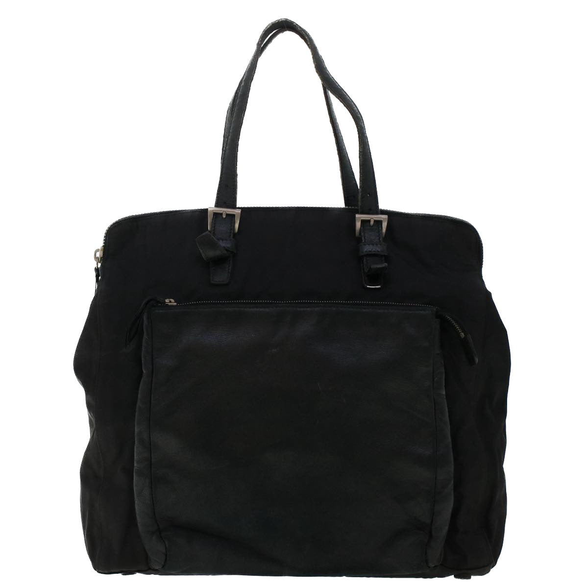 PRADA Tote Bag Nylon Black Auth 50582 - 0
