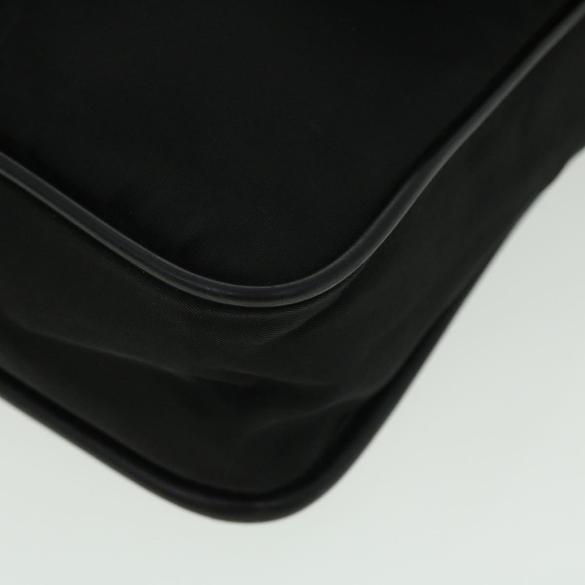 PRADA Shoulder Bag Nylon Black Auth 50587