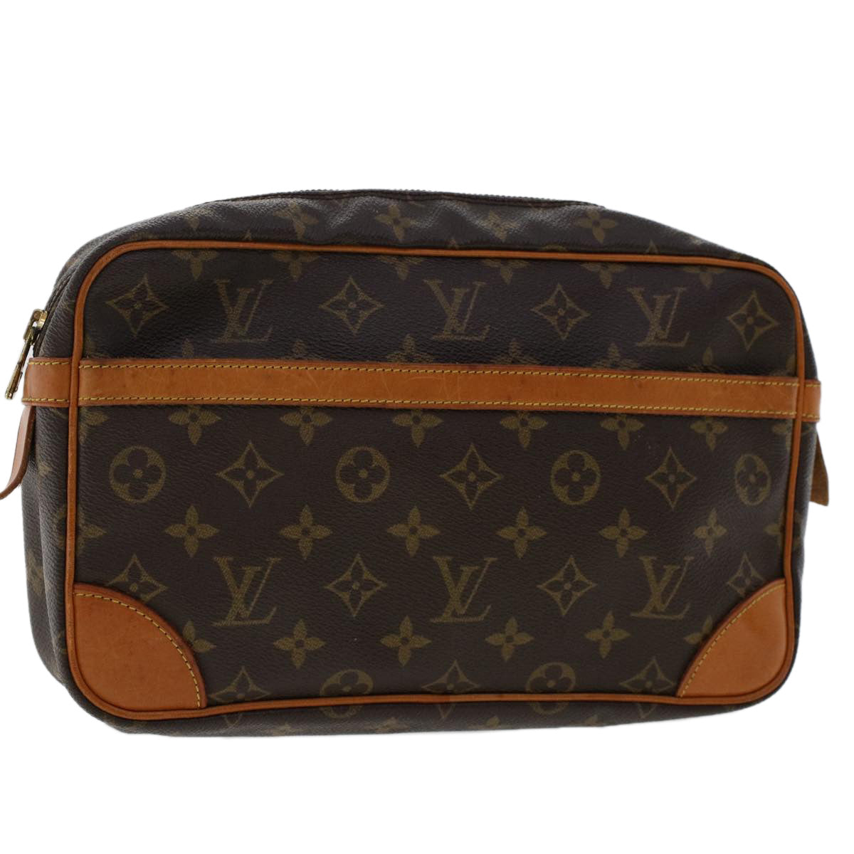 LOUIS VUITTON Monogram Compiegne 28 Clutch Bag M51845 LV Auth 50635